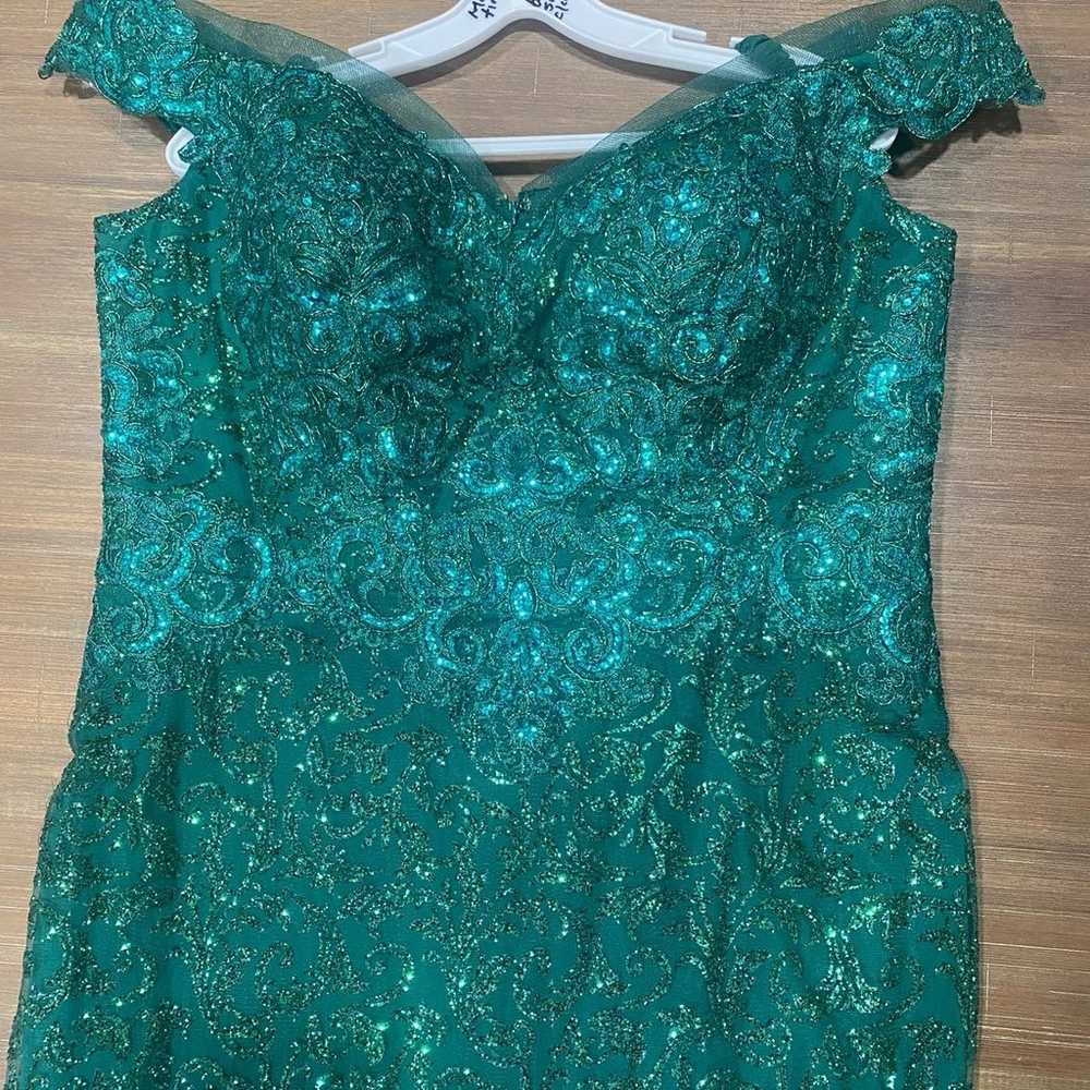 Emerald Green Dress - image 3