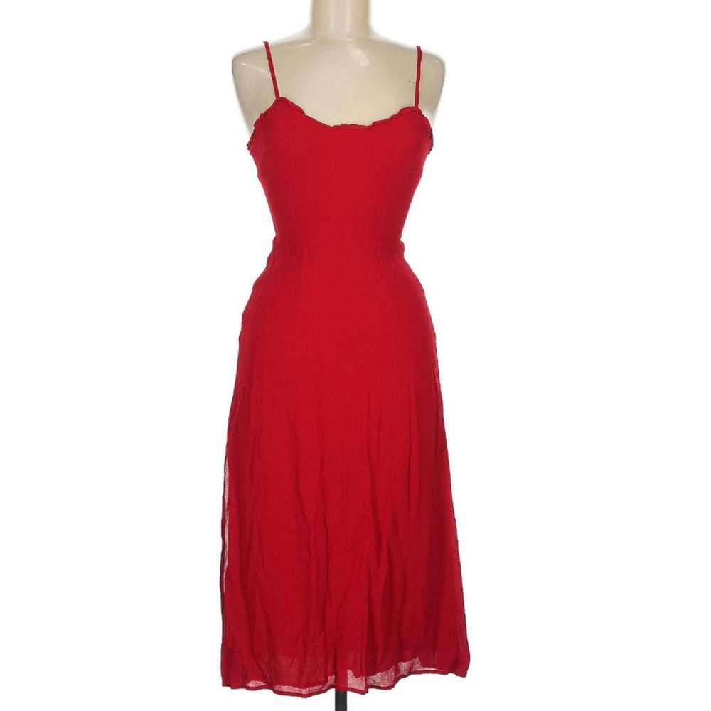 Reformation Cassandra in Cherry Red Size 6 NEW - image 2