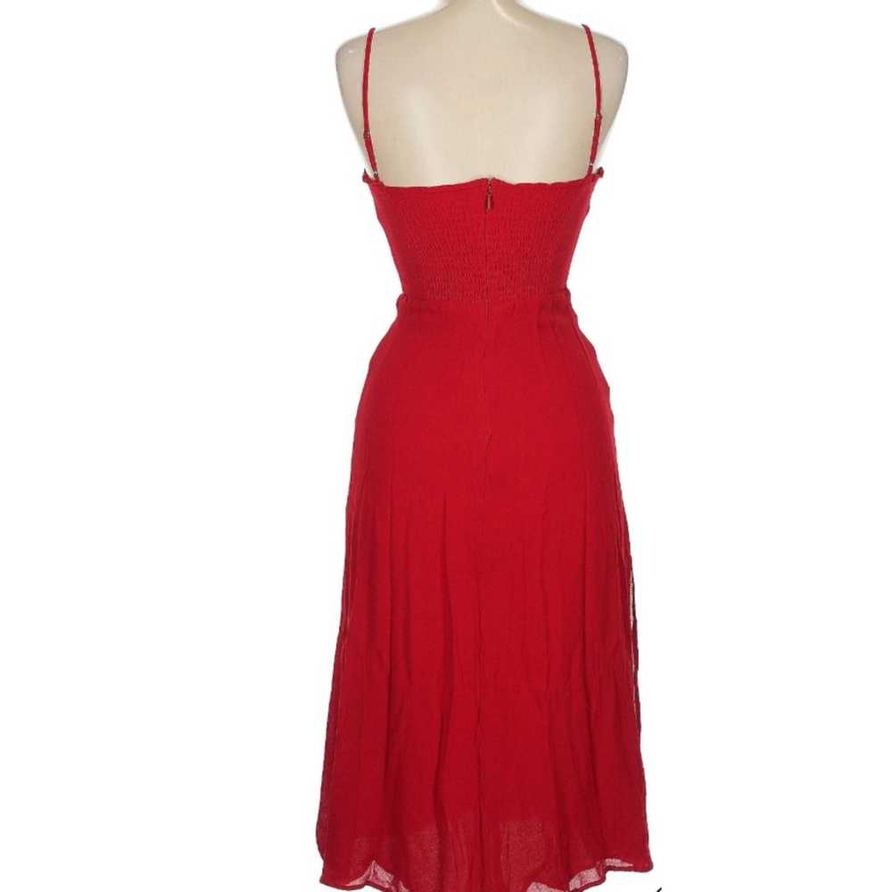 Reformation Cassandra in Cherry Red Size 6 NEW - image 6