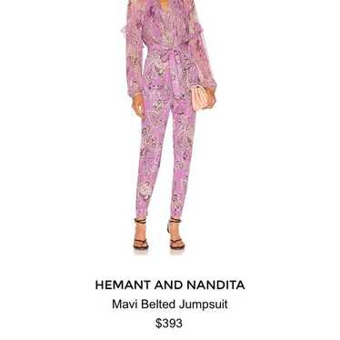 HEMANT AND NANDITA Mavi Belted Jumpsuit