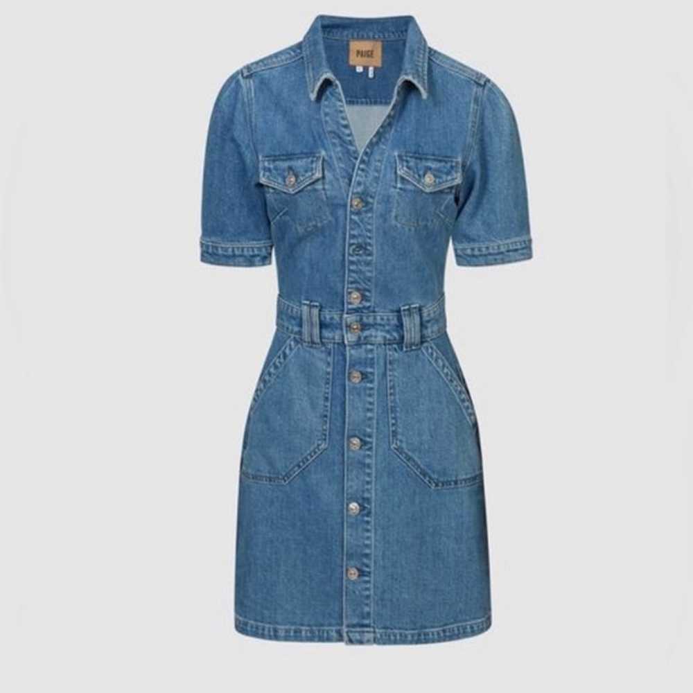 MAYSLIE PAIGE Button Through Denim Mini Dress - image 2