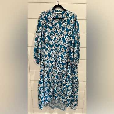 Borgo De Nor blue floral Beatrice dress - image 1