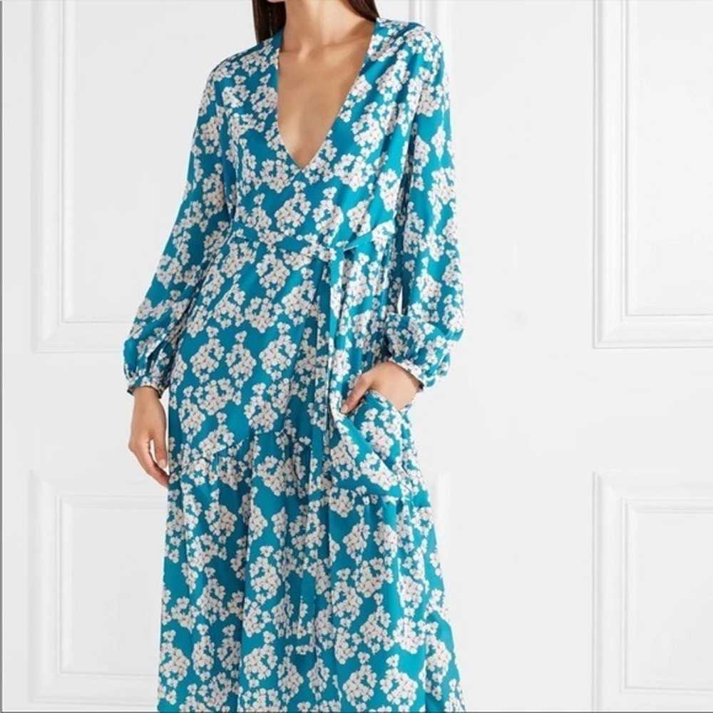 Borgo De Nor blue floral Beatrice dress - image 3