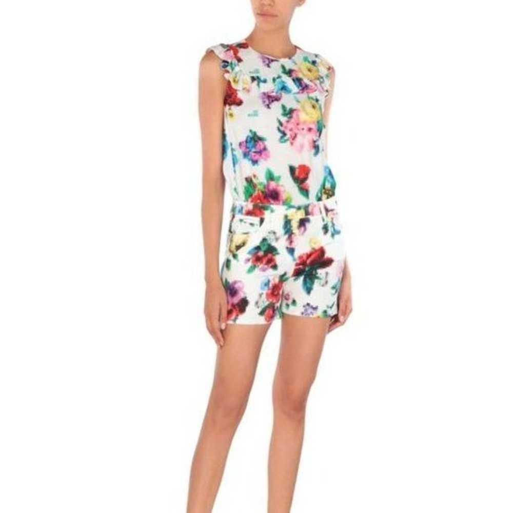 LOVE MOSHINO Pixelated Romper Floral Ruffle Plays… - image 12