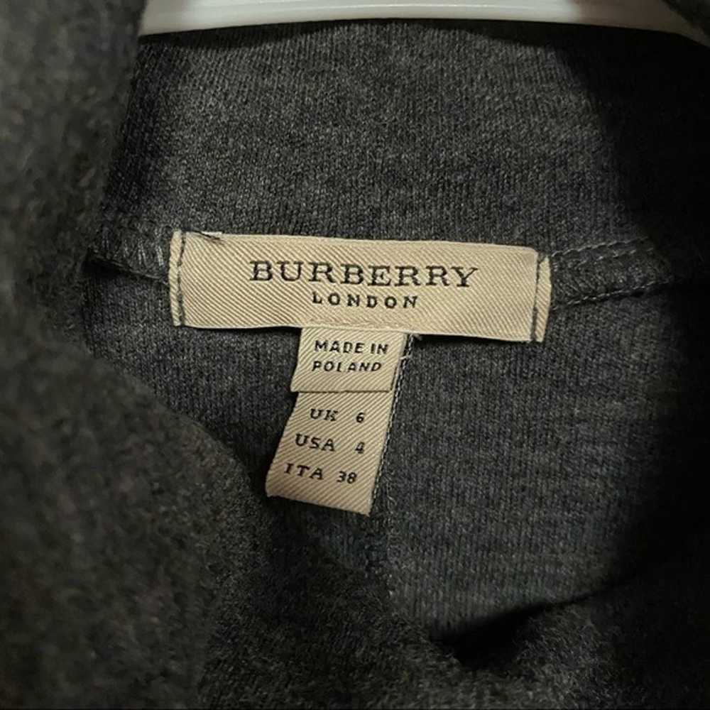 Burberry 100% wool gray sweater dress size US 4 - image 3