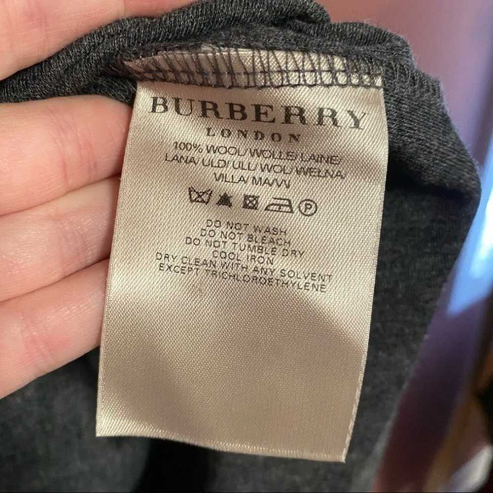 Burberry 100% wool gray sweater dress size US 4 - image 4