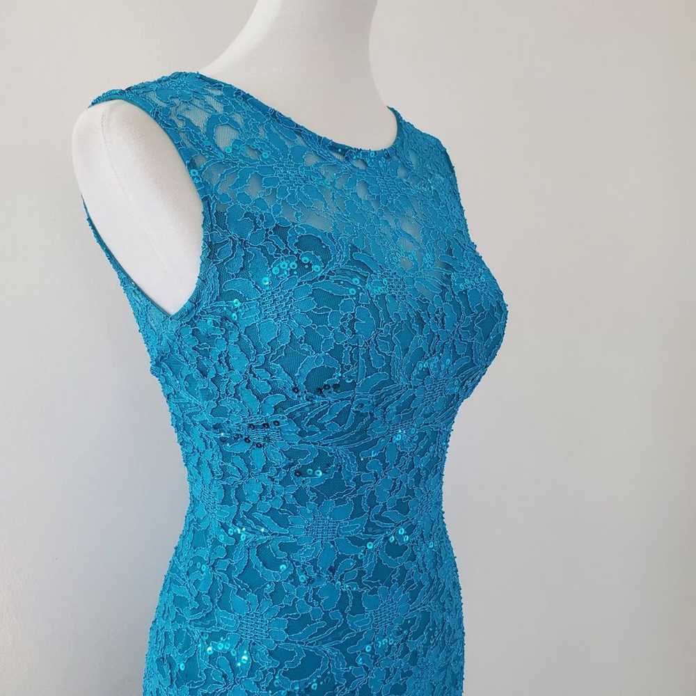 Vintage 1990s Nina Canacci fishtail gown - image 3