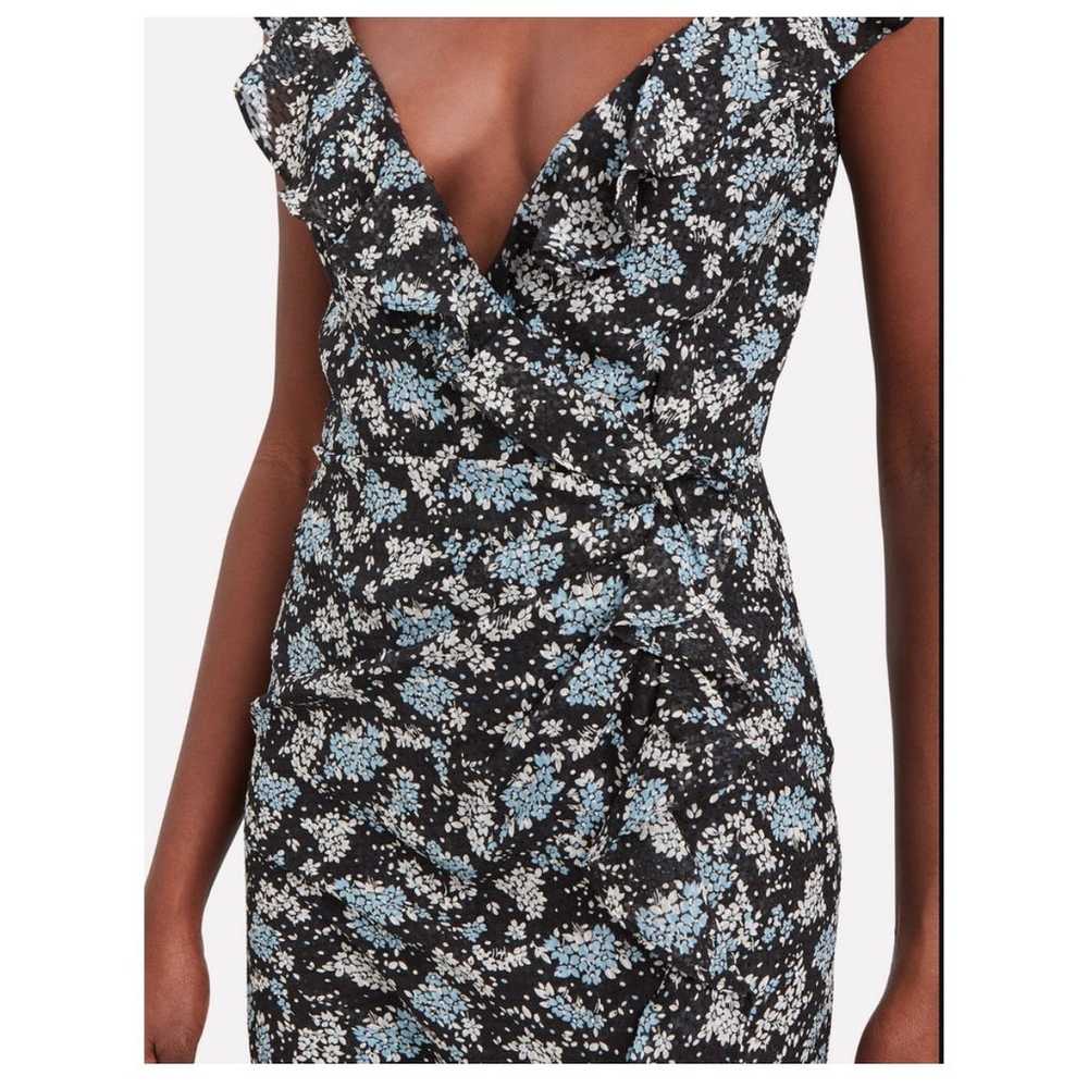 Veronica Beard Floral Amal Navy Blue Ruffled Asym… - image 3