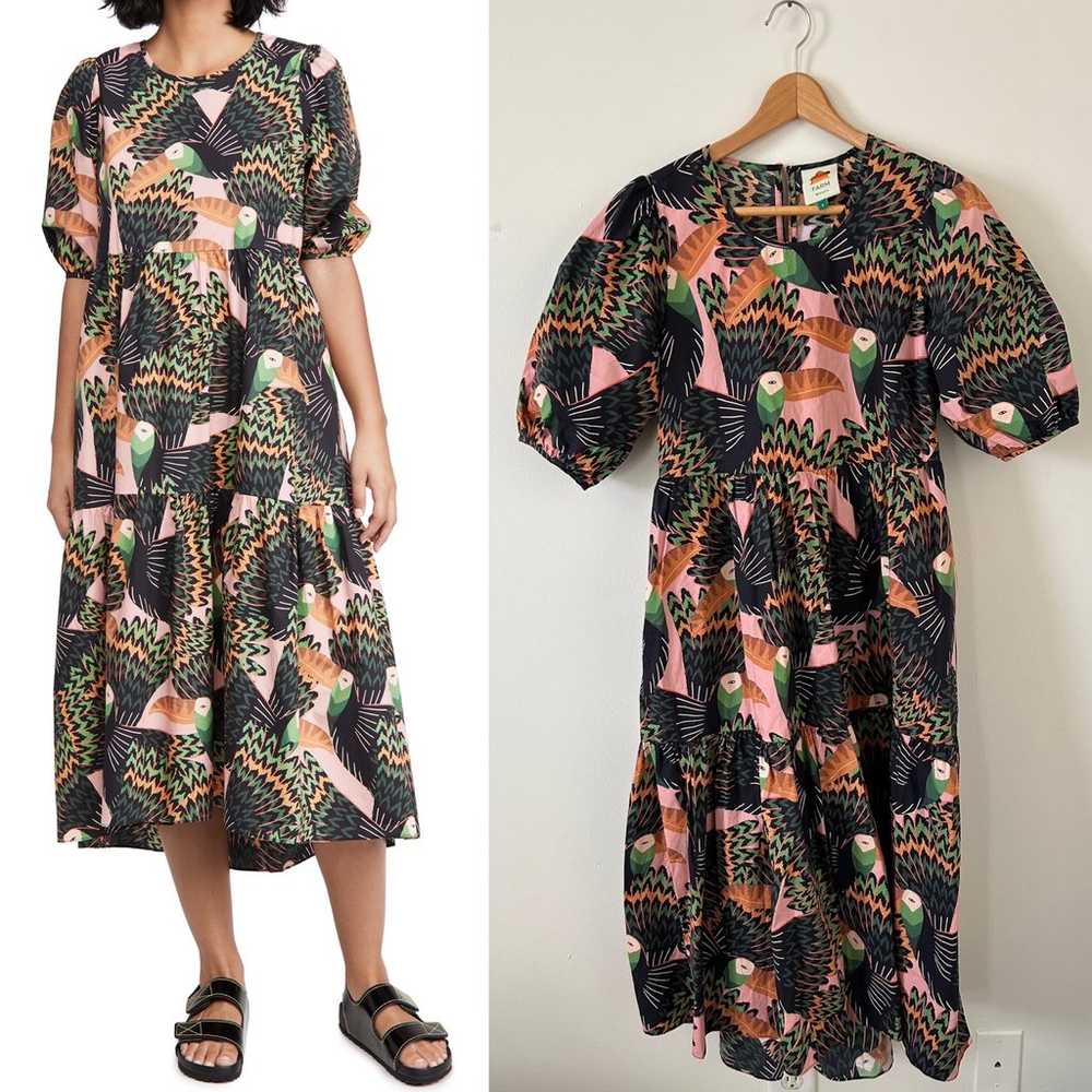 Farm Rio | Tucani Toucan Dress  Sz S - image 3