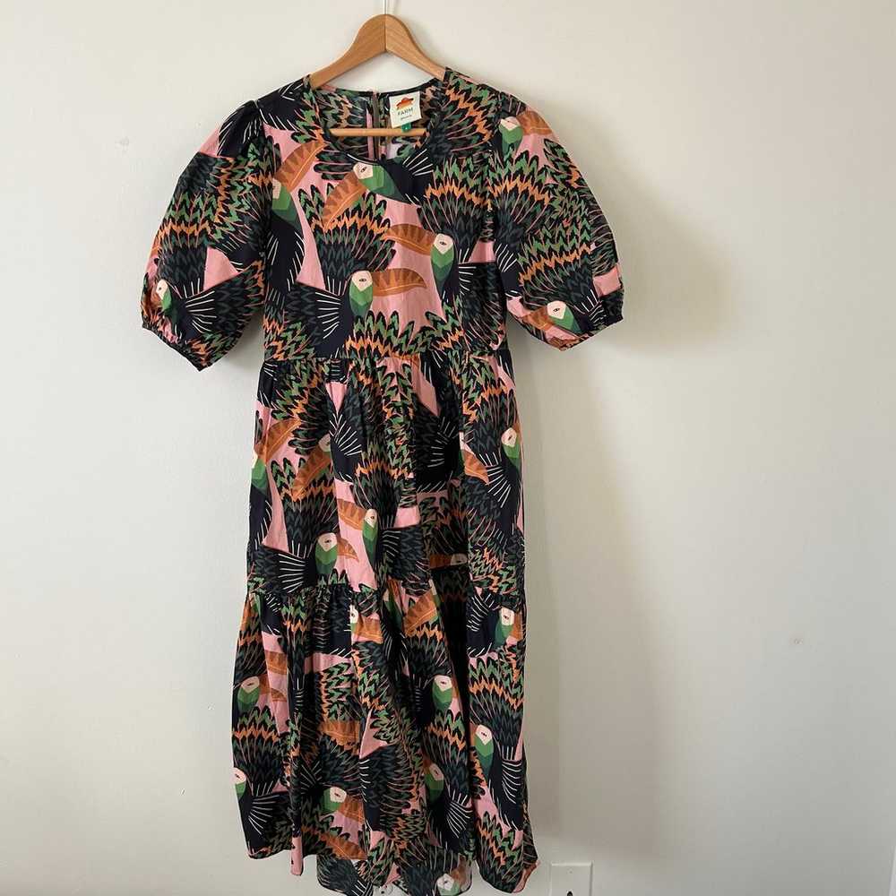 Farm Rio | Tucani Toucan Dress  Sz S - image 5