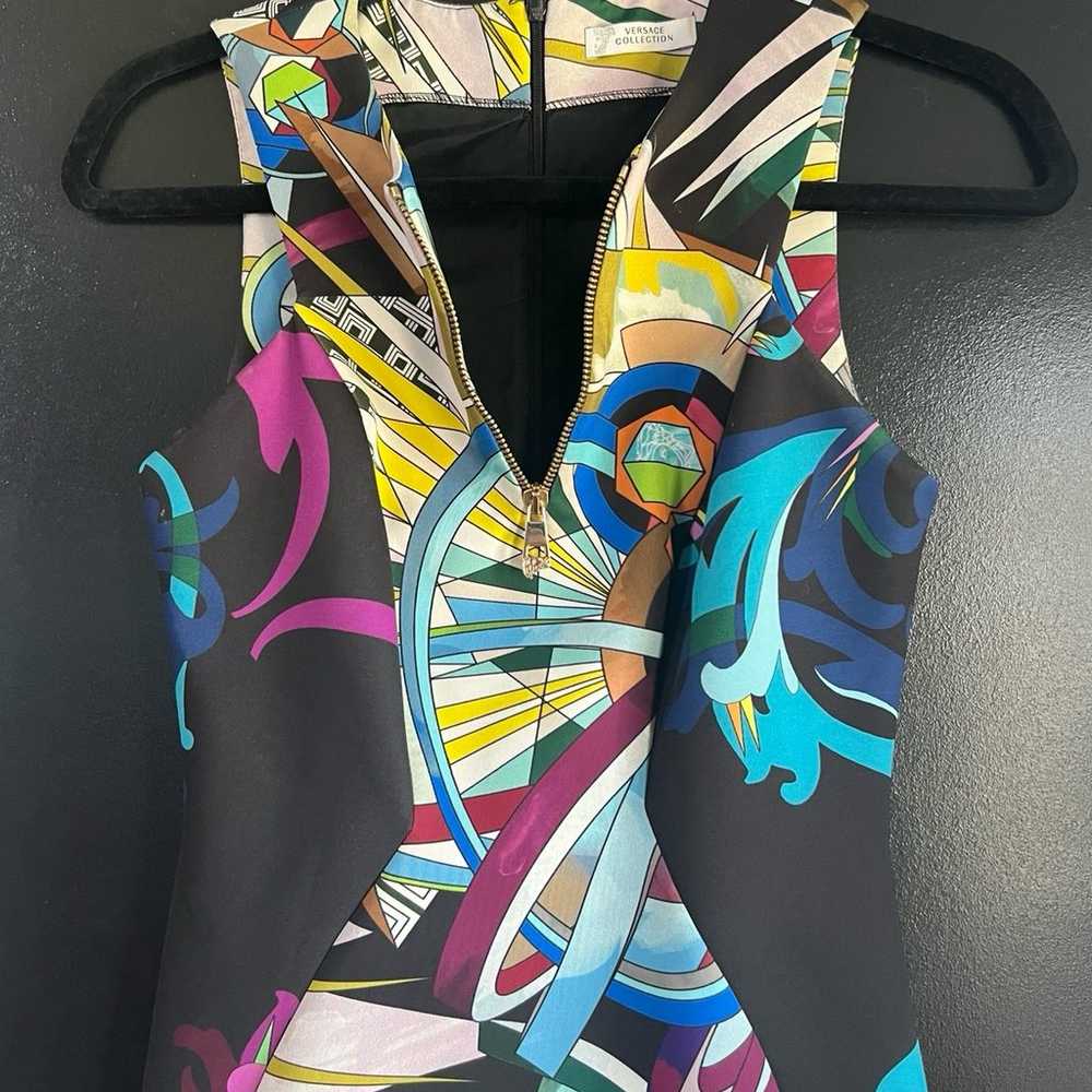 Versace collection multicolor dress size 38 US si… - image 8