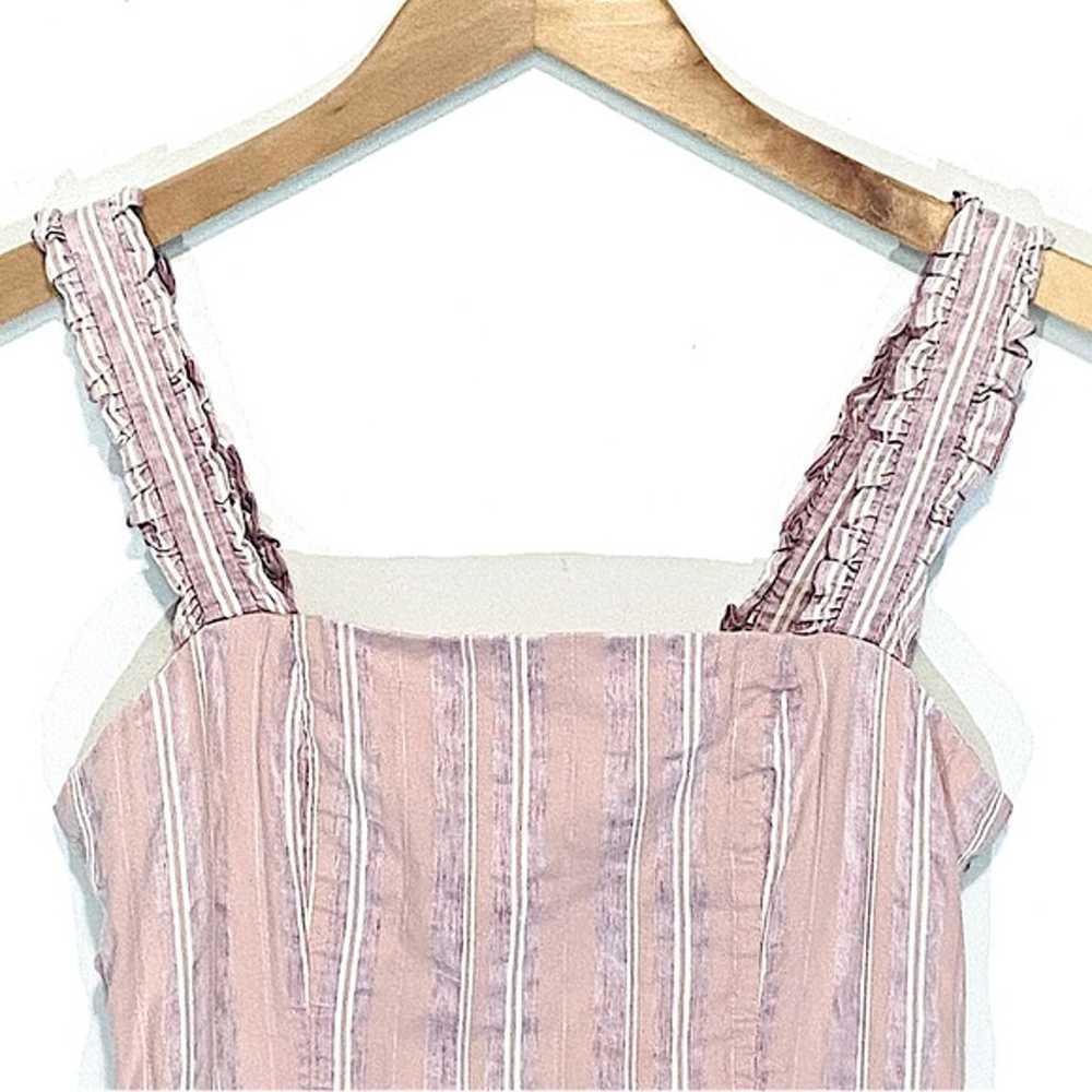 ALEXIS Women’s Linen Blend Pink Striped Mini Dres… - image 4