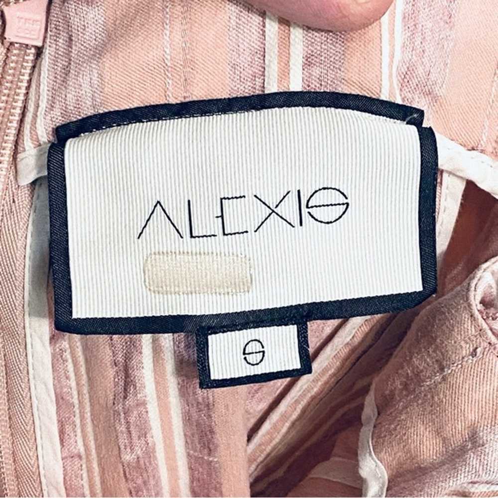 ALEXIS Women’s Linen Blend Pink Striped Mini Dres… - image 6