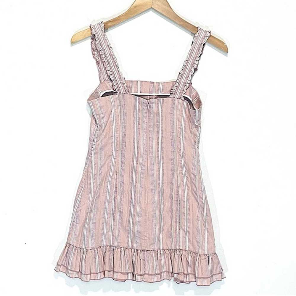 ALEXIS Women’s Linen Blend Pink Striped Mini Dres… - image 7