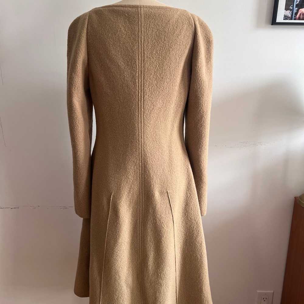 Bevza Wool Camel Dress Zip Size M Womens - image 3