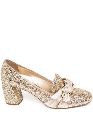 Miu Miu Pre-Owned crystal embellishment shoes - Go