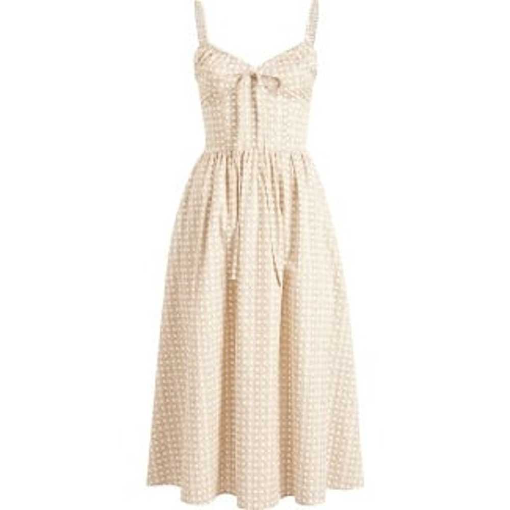 Hill House Juliana Dress in Sand Basketweave cott… - image 1