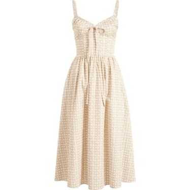 Hill House Juliana Dress in Sand Basketweave cott… - image 1