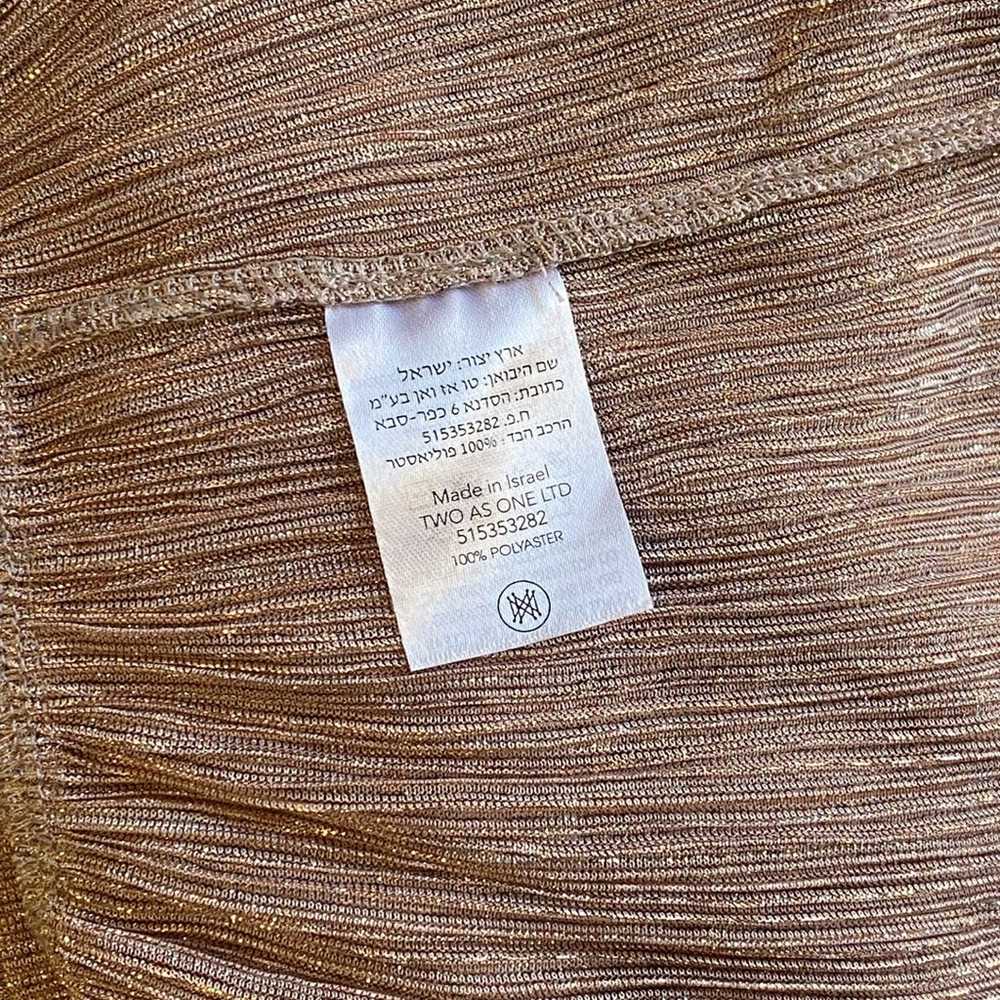 Sabina Musayev Monique Metallic Minidress size M - image 9