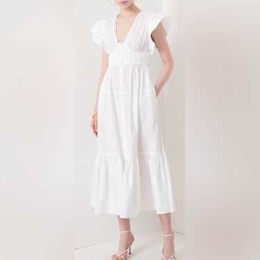 NWOT 10 Crosby Derek Lam GRETA RUFFLE SLEEVE DRESS - image 1