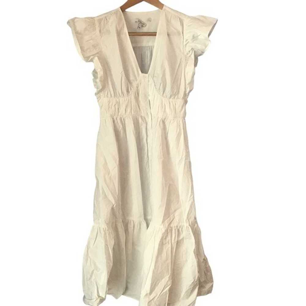 NWOT 10 Crosby Derek Lam GRETA RUFFLE SLEEVE DRESS - image 2