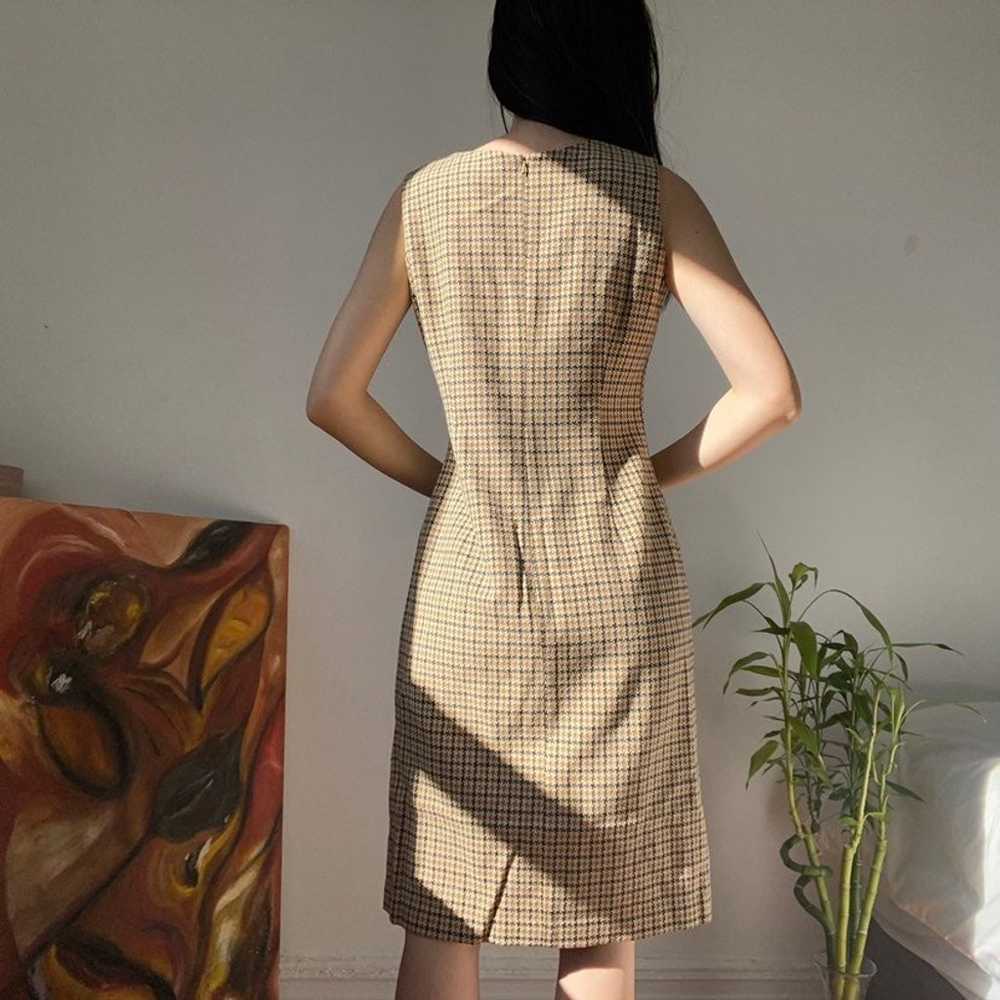 Classy houndstooth dress - image 3