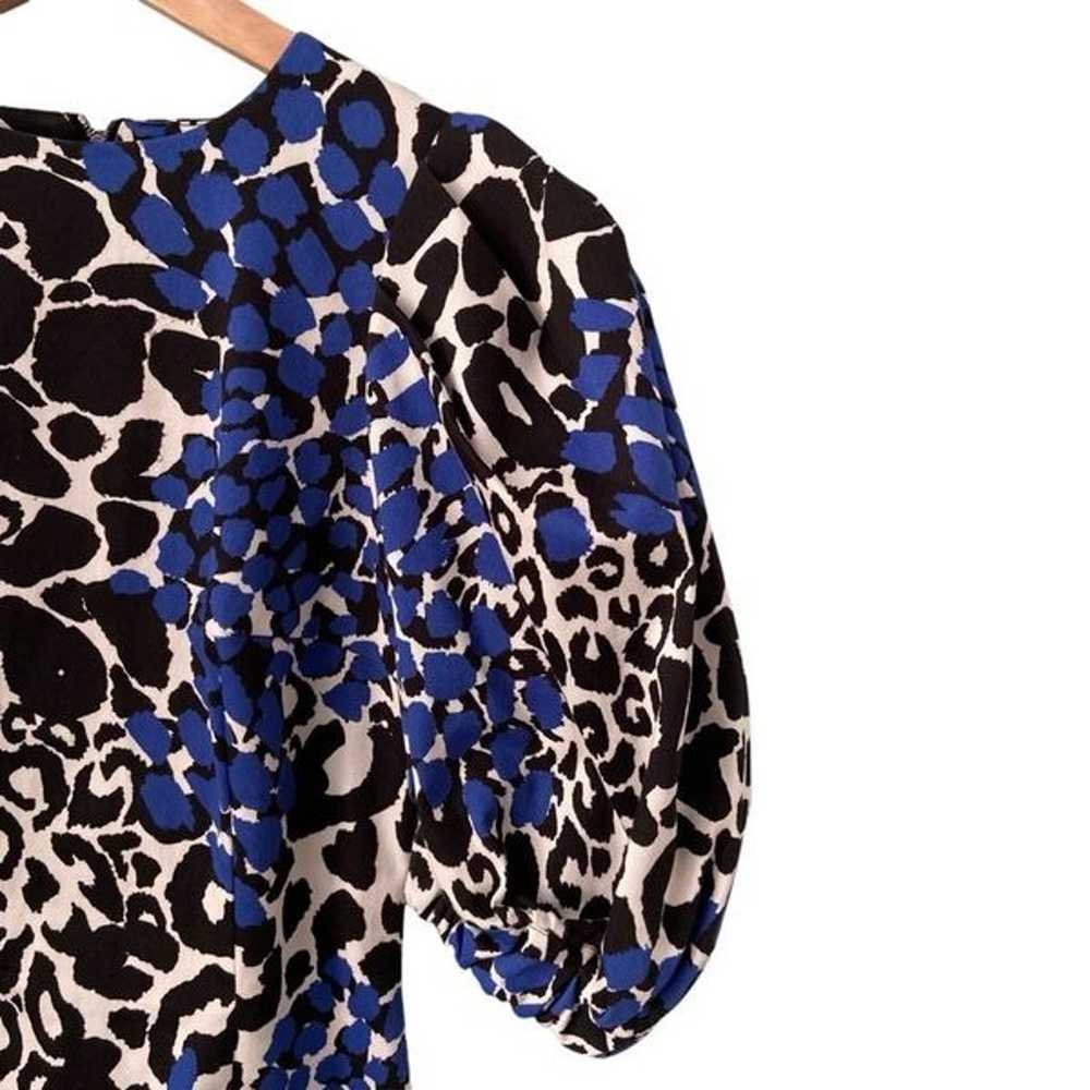 Marcell Von Berlin Bodycon Animal Print Puff Slee… - image 11