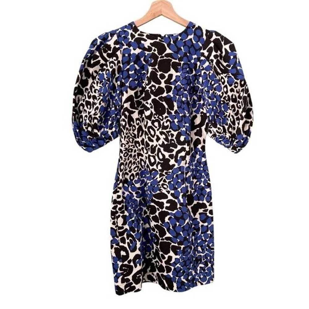 Marcell Von Berlin Bodycon Animal Print Puff Slee… - image 5