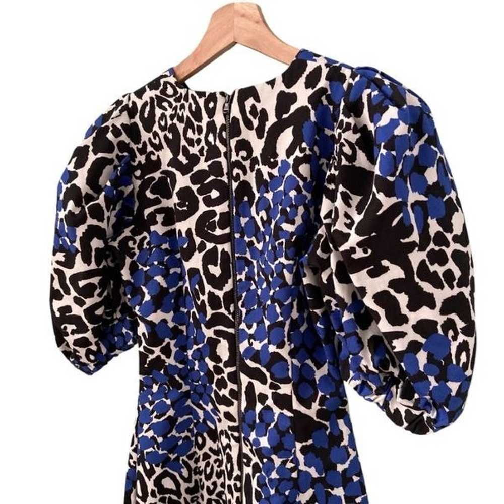 Marcell Von Berlin Bodycon Animal Print Puff Slee… - image 7