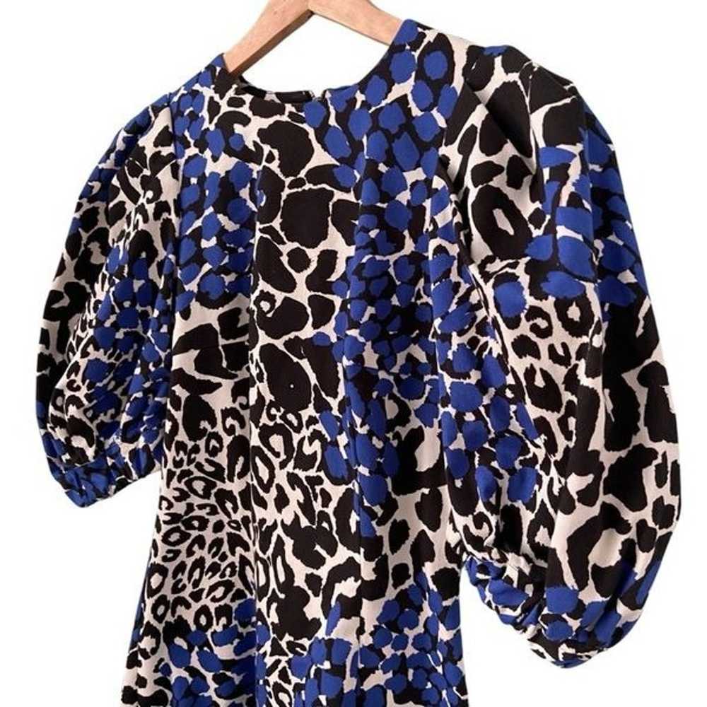 Marcell Von Berlin Bodycon Animal Print Puff Slee… - image 8