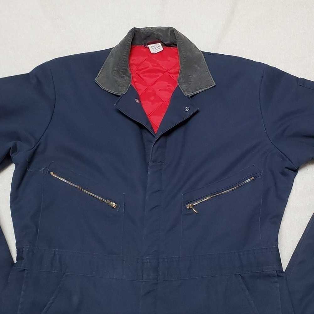 Vintage Wrangler Big Ben Navy Red Quilted Insulat… - image 5