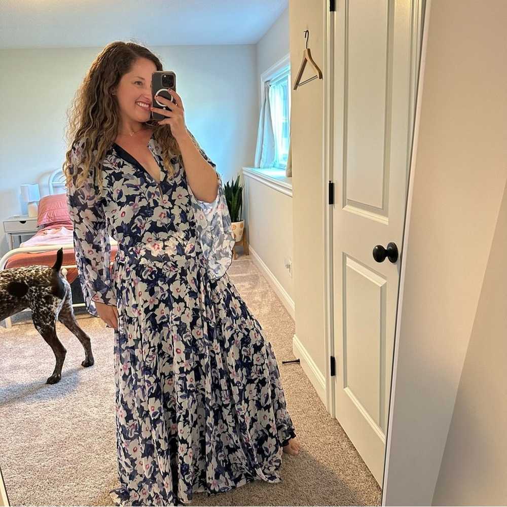 Tuckernuck Eywasouls Malibu Blue Floral Maxi Dres… - image 5