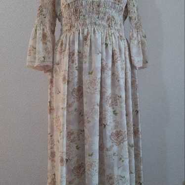 Pastoral Poem Floral Long Dress