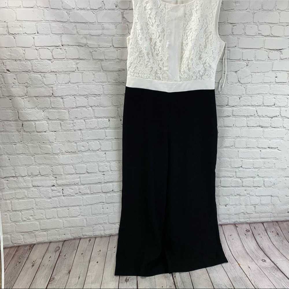 DVF Tuxedo Lace Wide Leg Jumpsuit - image 2