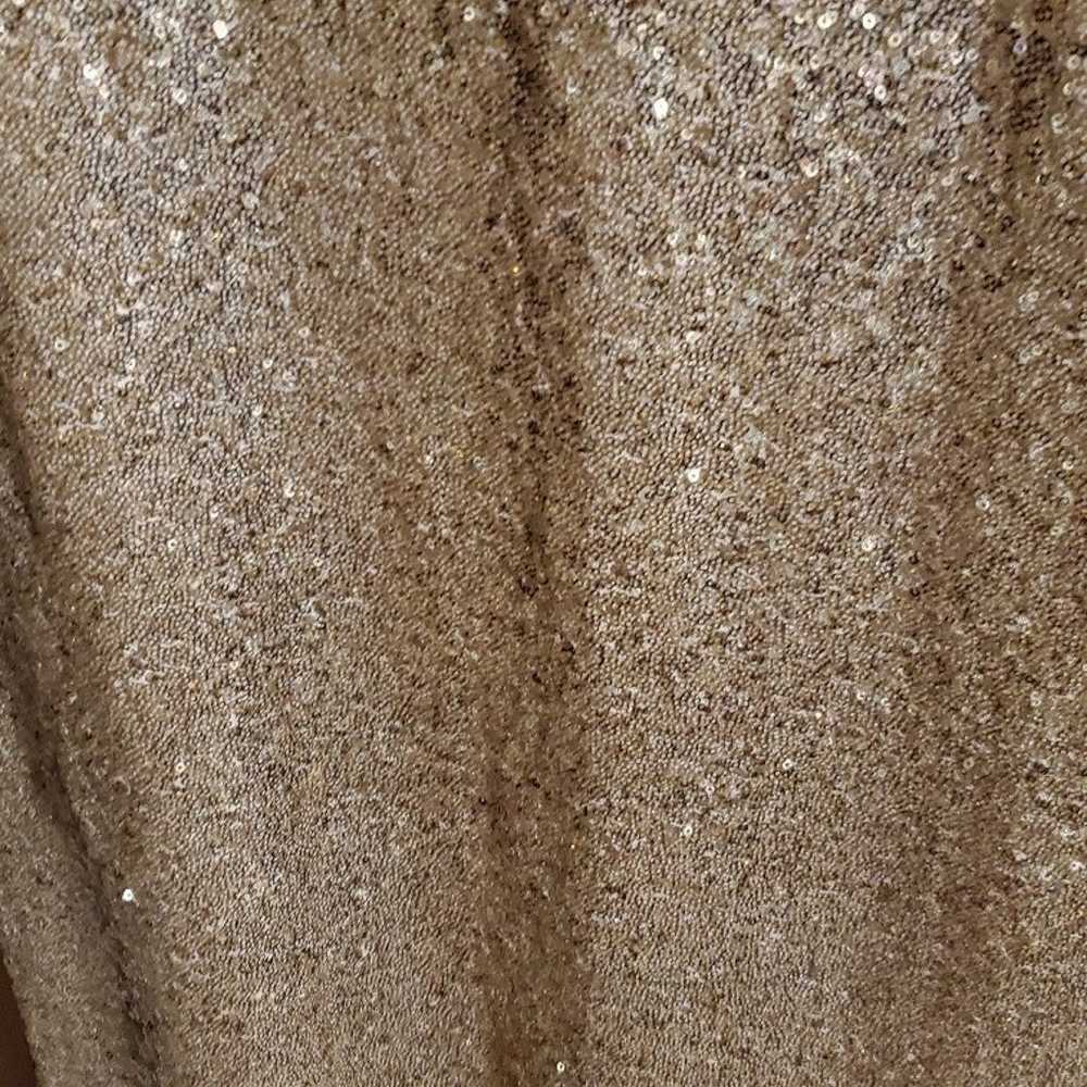 Gold sequin gown VINTAGE CHRISTINA WU 1995 DRESS … - image 5