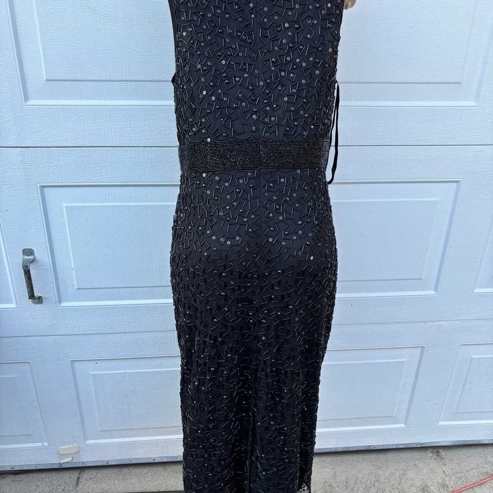 MAC DUGGAL Dress Size 14 Gown Sequin Black Beaded… - image 5