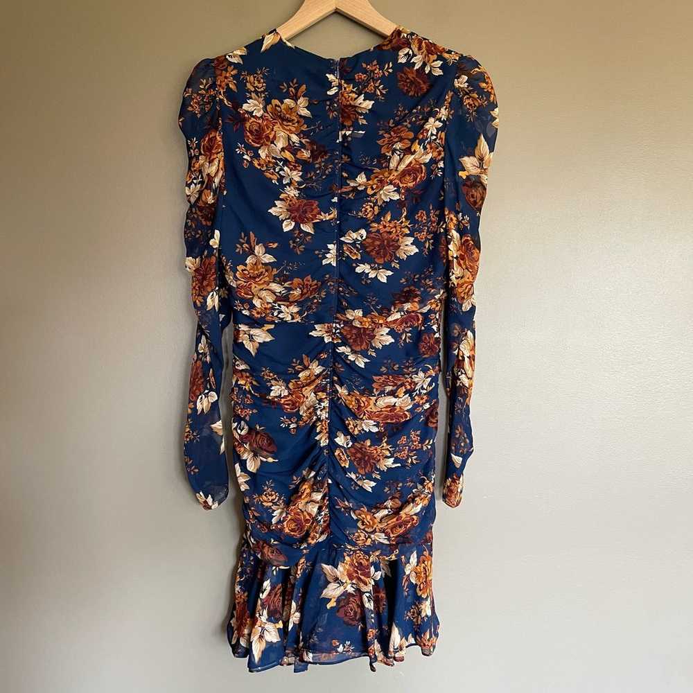 Veronica Beard Hedera Dress Floral Silk Ruched Bl… - image 12