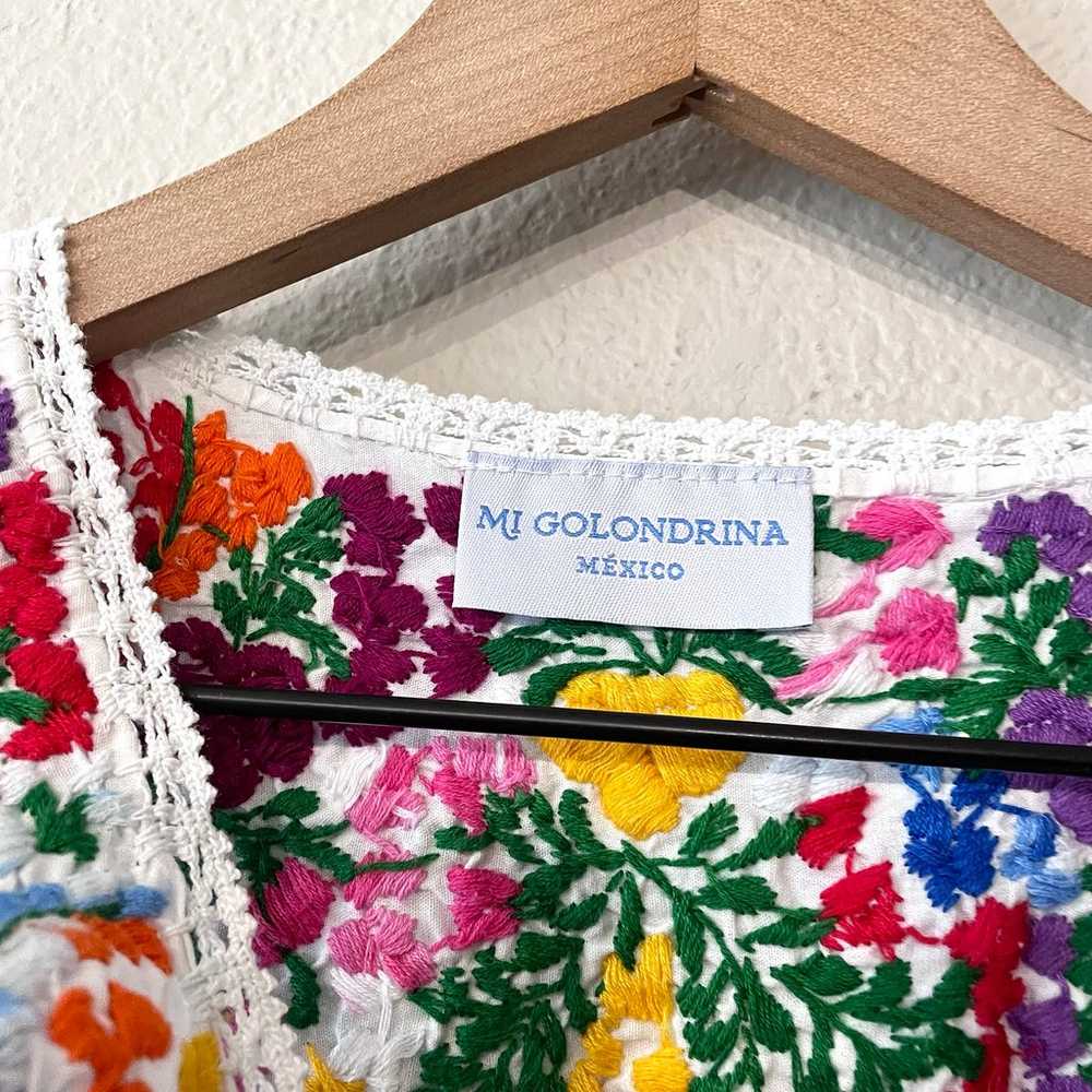 Mi Golondrina Arroyo de Flores Embroidered Shift … - image 8