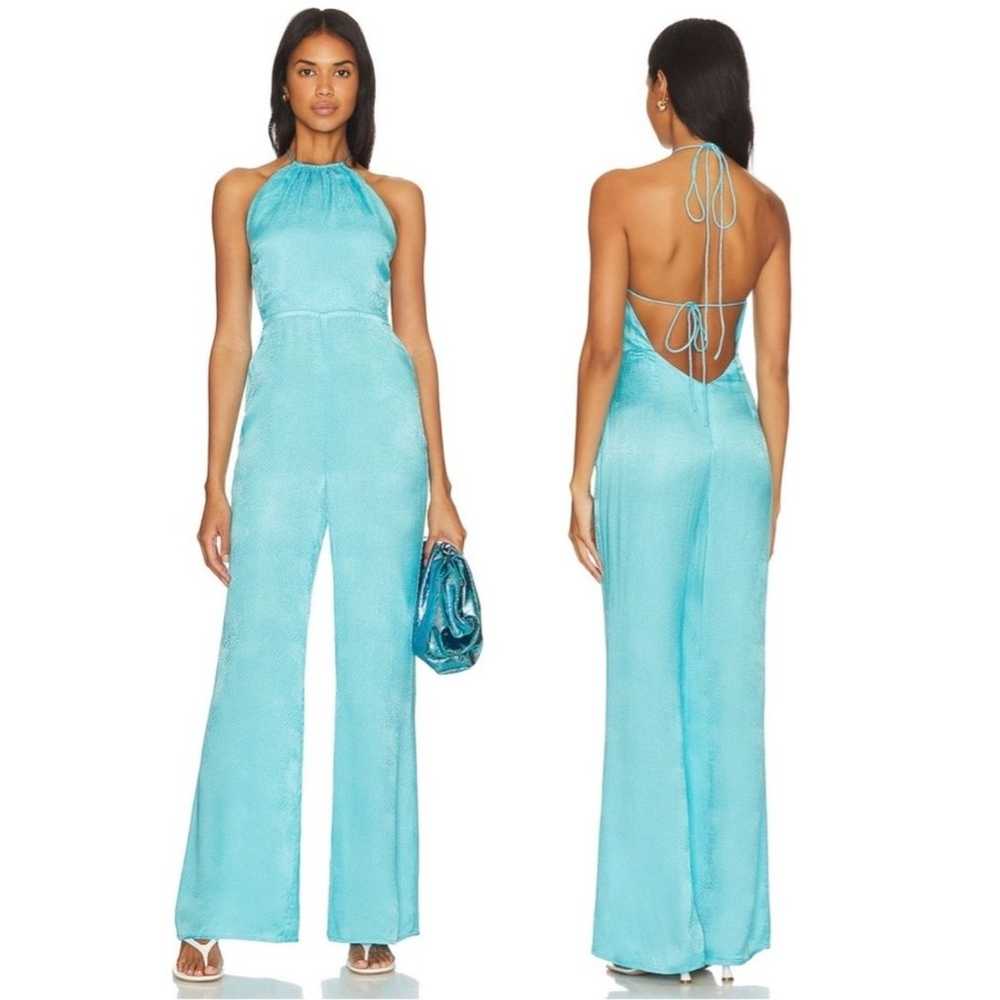 NEW Camila Coelho Floriana Tie Back Jumpsuit in B… - image 1