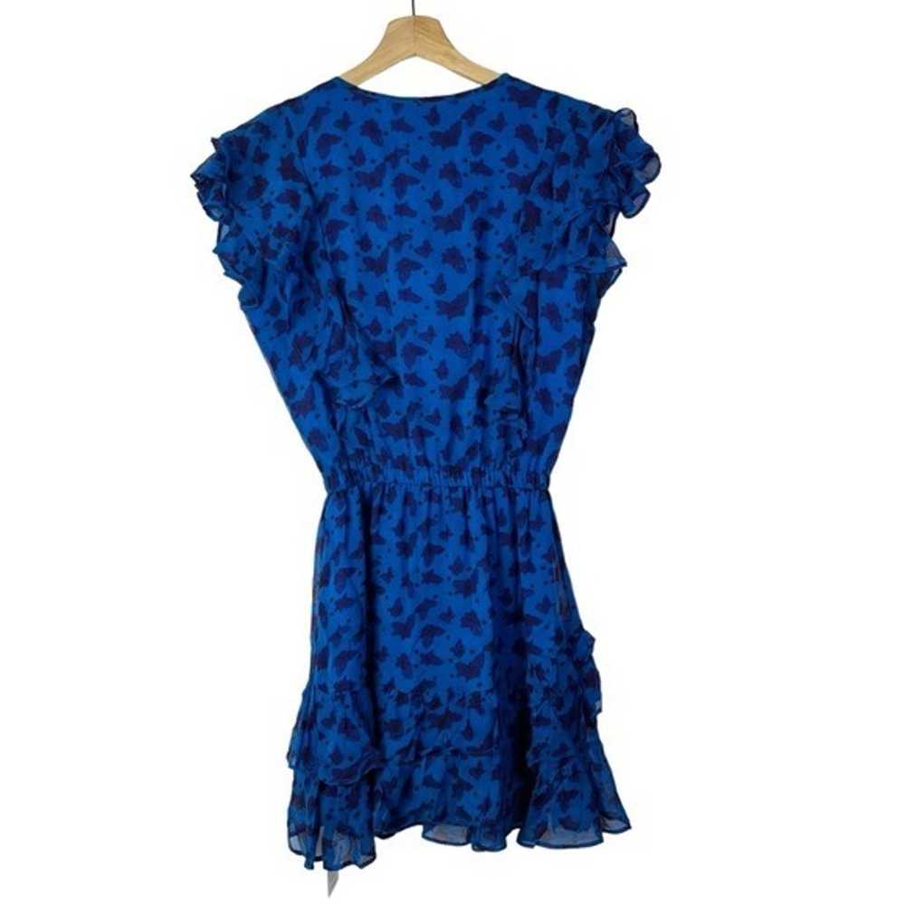 Karina Grimaldi Raffa Royal Blue Print Mini Dress… - image 3