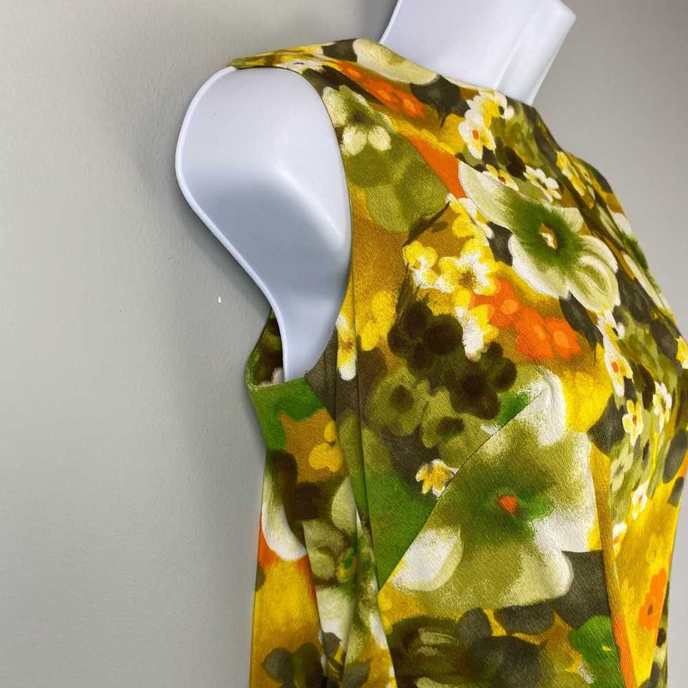 Hilo Hattie Vintage Hawaiian Floral Train Maxi Dr… - image 3