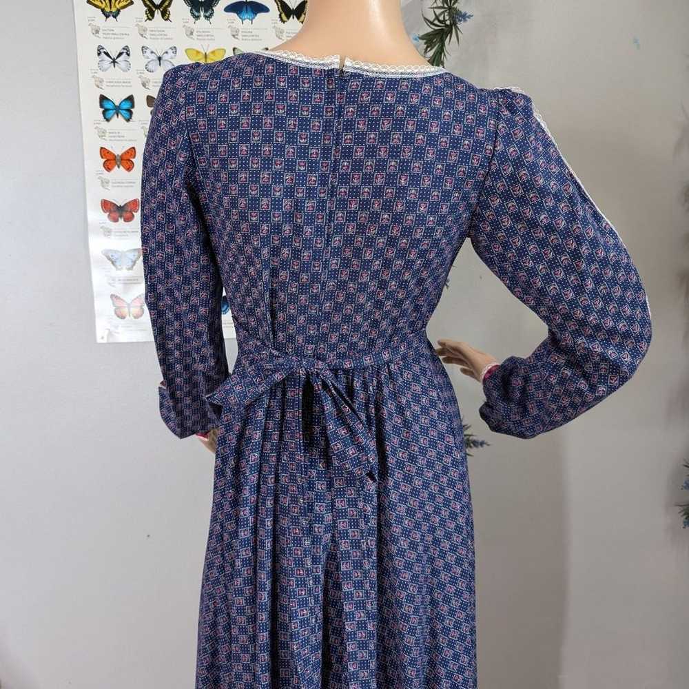 Vintage 1970s Gunne Sax Prairie Dress Floral Milk… - image 12