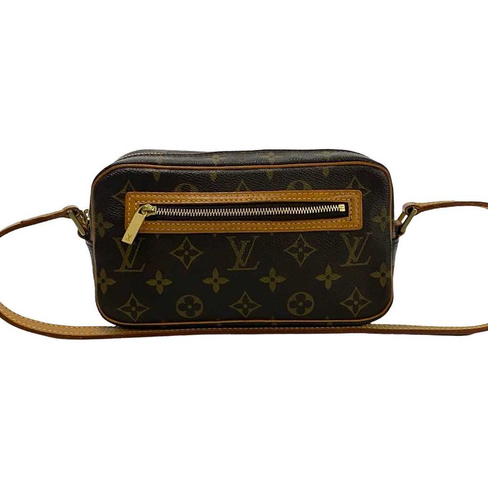 LOUIS VUITTON Shoulder Bag leather Brown Monogram… - image 2