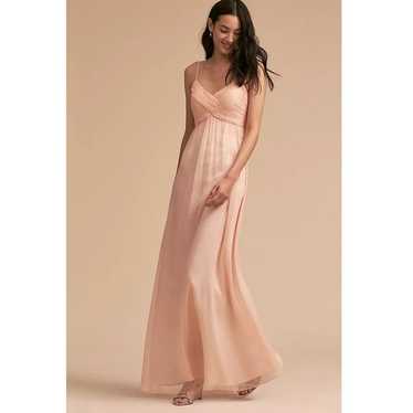 Amsale Brigitte Ombre Silk Spaghetti Strap Maxi D… - image 1