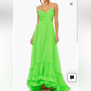 Mac Duggal 68477 Ruched Sleeveless Tiered Gown Siz