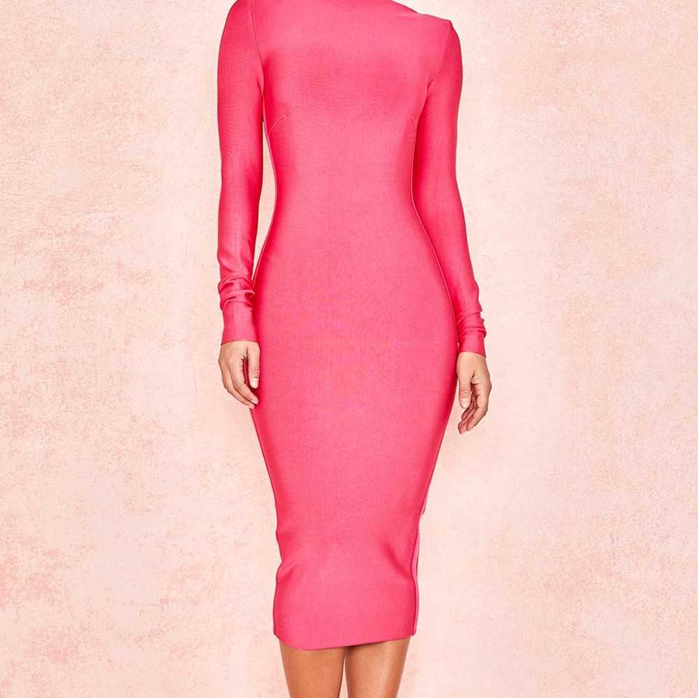 HOUSE OF CB 'Antonia' Hot Pink Backless Bandage D… - image 7