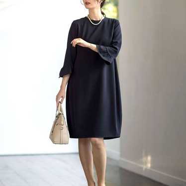 【KUMIKYOKU NAVY】Comfortable Drape Frill One-Piece - image 1