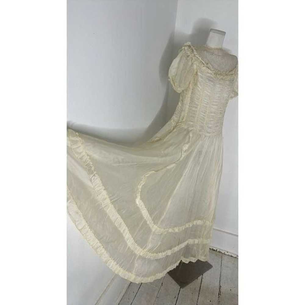 Vintage 1930s Ethereal Angelic Sheer Dress - image 6