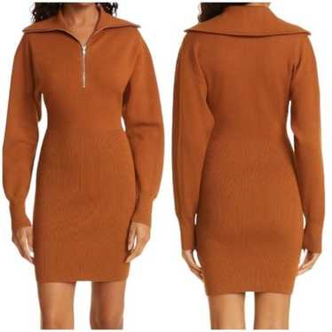 A.L.C. Otto Rib Half Zip Sweater Dress