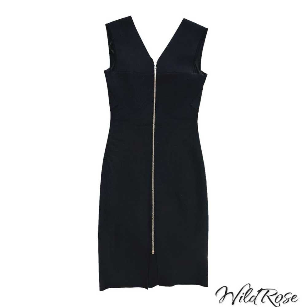 ROLAND MOURET Black Bodycon Fitted Sheath Dress S… - image 4